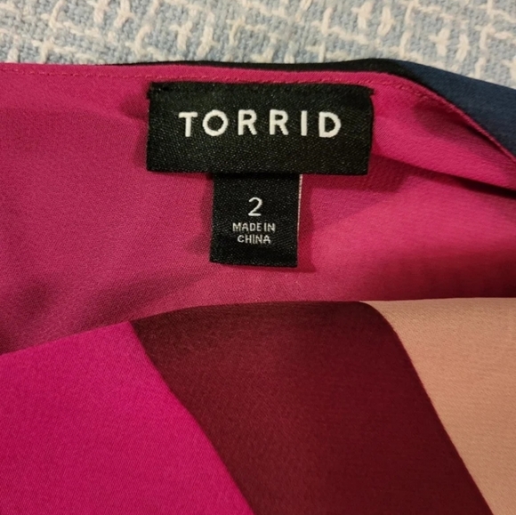 Torrid Raspberry Pink Striped Top Tank - Picture 11 of 12